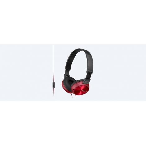 AURICULAR SONY MDR-ZX310 PLEGABLE ROJO - Imagen 1