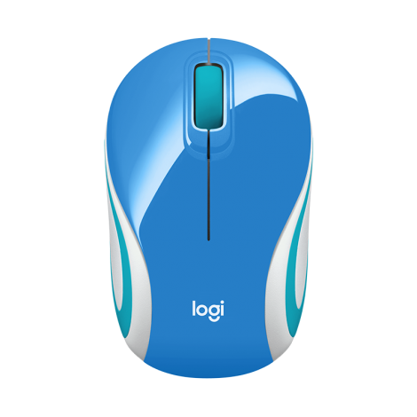 RATON LOGITECH WIRELESS M187 MINI AZUL - Imagen 1