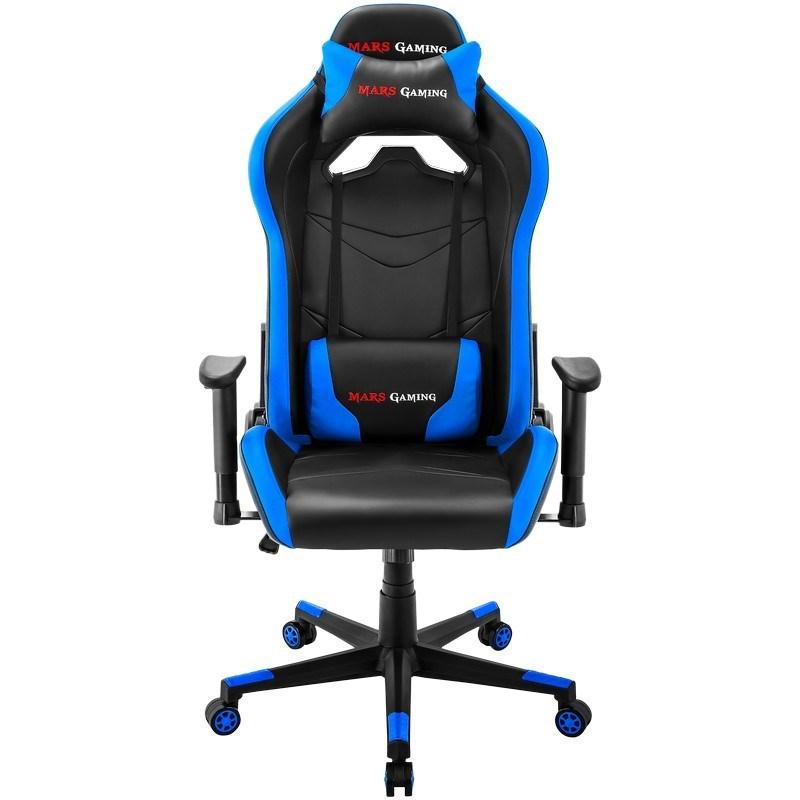 SILLA GAMER MARS GAMING MGC3BBL NEGRA AZUL - Imagen 1