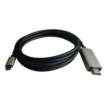CABLE 3GO USB-C A HDMI-M 4K 60FPS 2M - Imagen 1