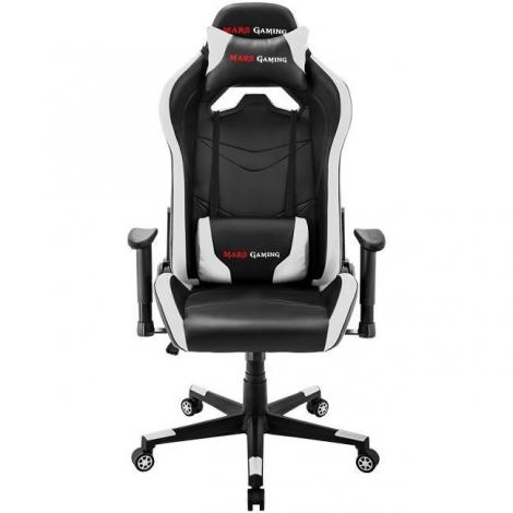 SILLA GAMER MARS GAMING MGC3BW NEGRA BLANCA - Imagen 1