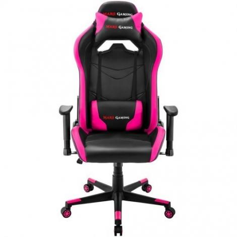 SILLA GAMER MARS GAMING MGC3BPK NEGRA ROSA - Imagen 1