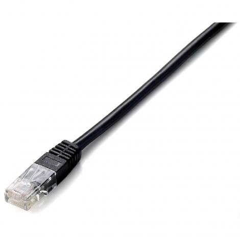 CABLE EQUIP RJ45 LATIGUILLO U-UTP CAT.6 0.5M NEGR - Imagen 1