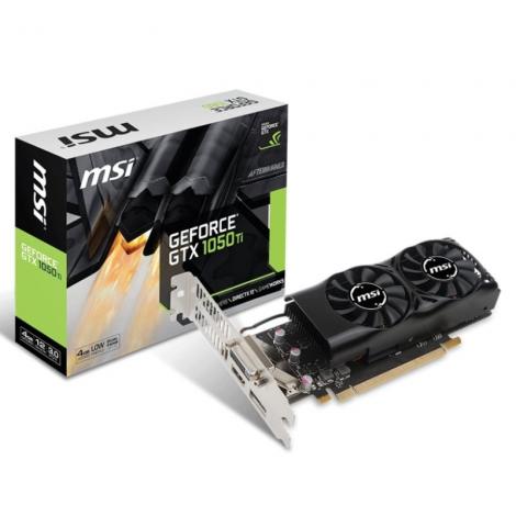 SVGA GEFORCE MSI GTX 1050 TI 4GT LP 4GB DDR5 - Imagen 1