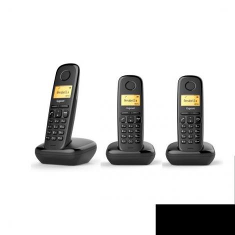 TELEFONO SIEMENS GIGASET A170 TRIO NEGRO - Imagen 1