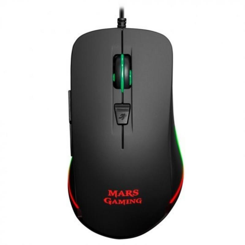 RATON MARS GAMING MM118 USB 9800 DPI RGB - Imagen 1