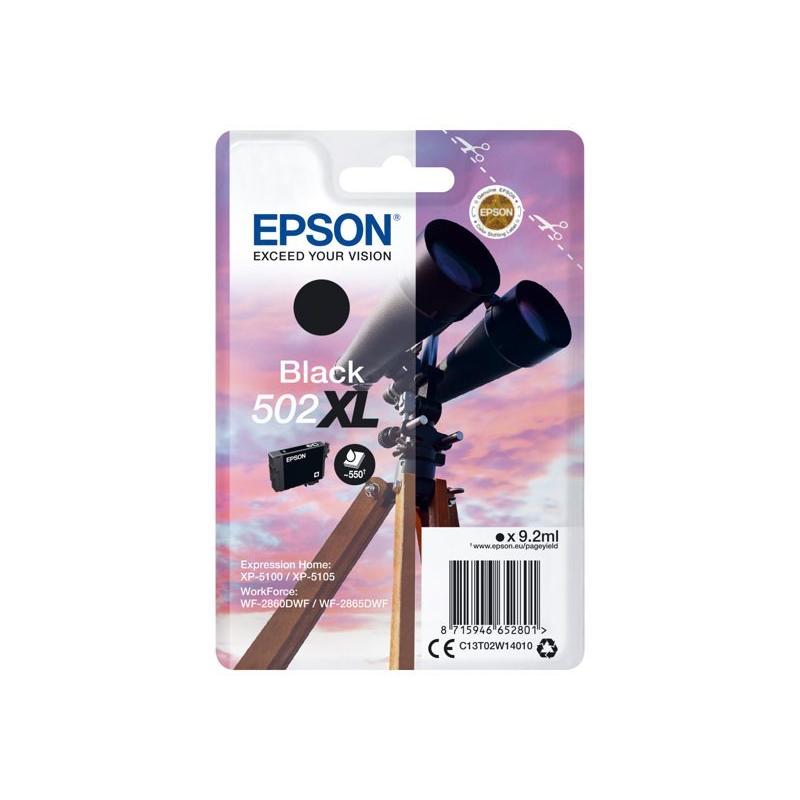 CARTUCHO EPSON 502XL NEGRO 9.2ML 550PG - Imagen 1