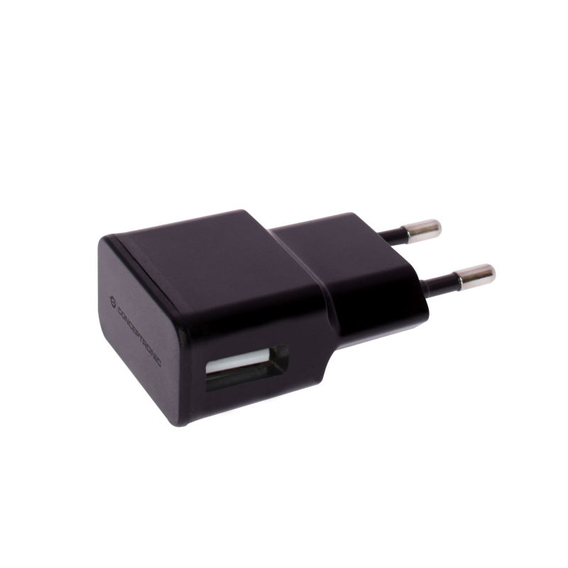 CARGADOR 5V USB POWER2GO PARED NEGRO PACK 5 - Imagen 1