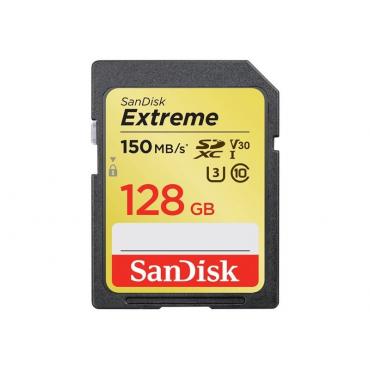 MEMORIA SD 128GB SANDISK EXTREME SDXC UHS-I 150MB - Imagen 1