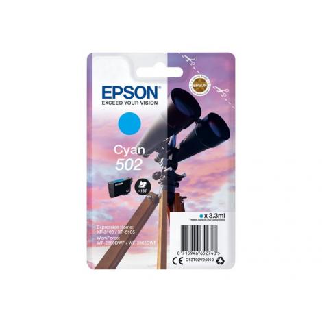 CARTUCHO EPSON 502 (BINOCULARES) CIAN - Imagen 1