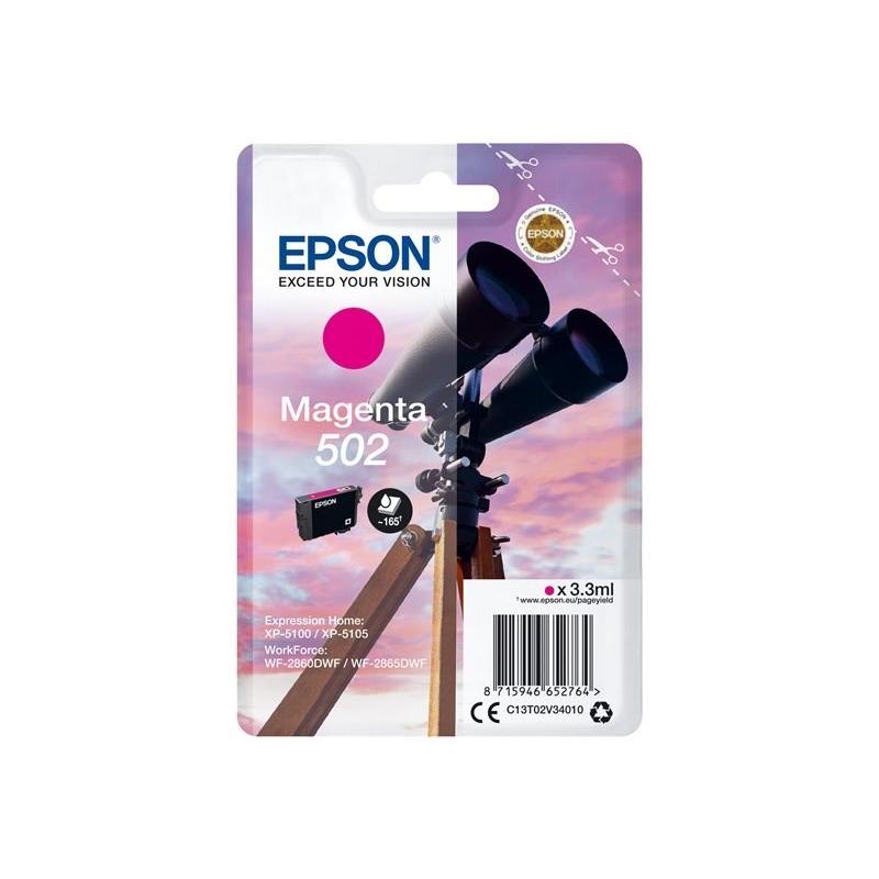 CARTUCHO EPSON 502 (BINOCULARES) MAGENTA - Imagen 1