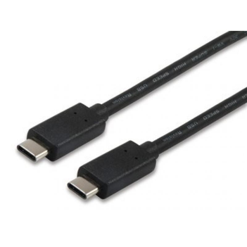 CABLE EQUIP USB-C MACHO A USB-C MACHO 1M - Imagen 1