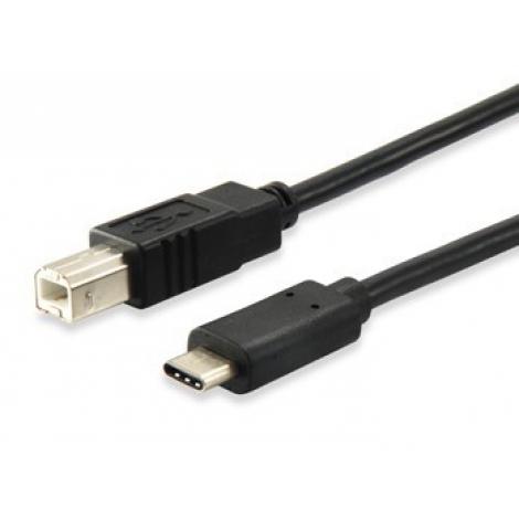 CABLE EQUIP USB-C MACHO A USB-B MACHO - Imagen 1