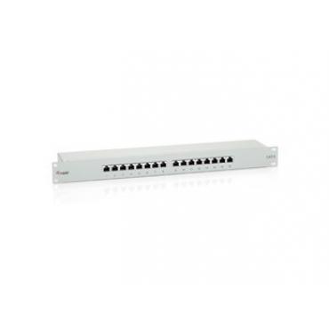 PANEL EQUIP 16P (PATCHPANEL)CAT.6 APANTALLADO GRIS - Imagen 1