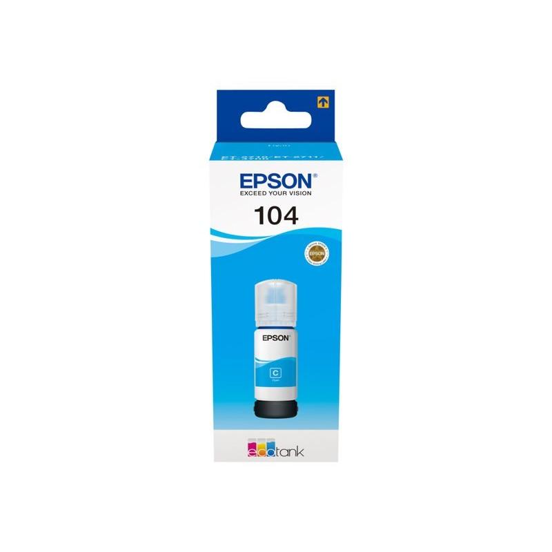 CARTUCHO EPSON T00P2 104 ECOTANK CIAN 65ML - Imagen 1