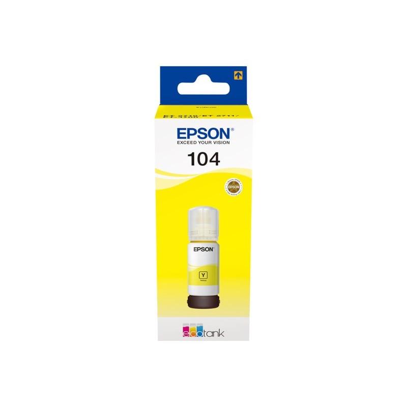 CARTUCHO EPSON T00P4 104 ECOTANK AMARILLO 65ML - Imagen 1