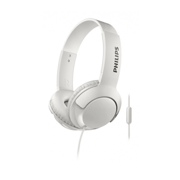 AURICULAR PHILIPS DIADEMA BASS+ CON MICRO BLANCO - Imagen 1