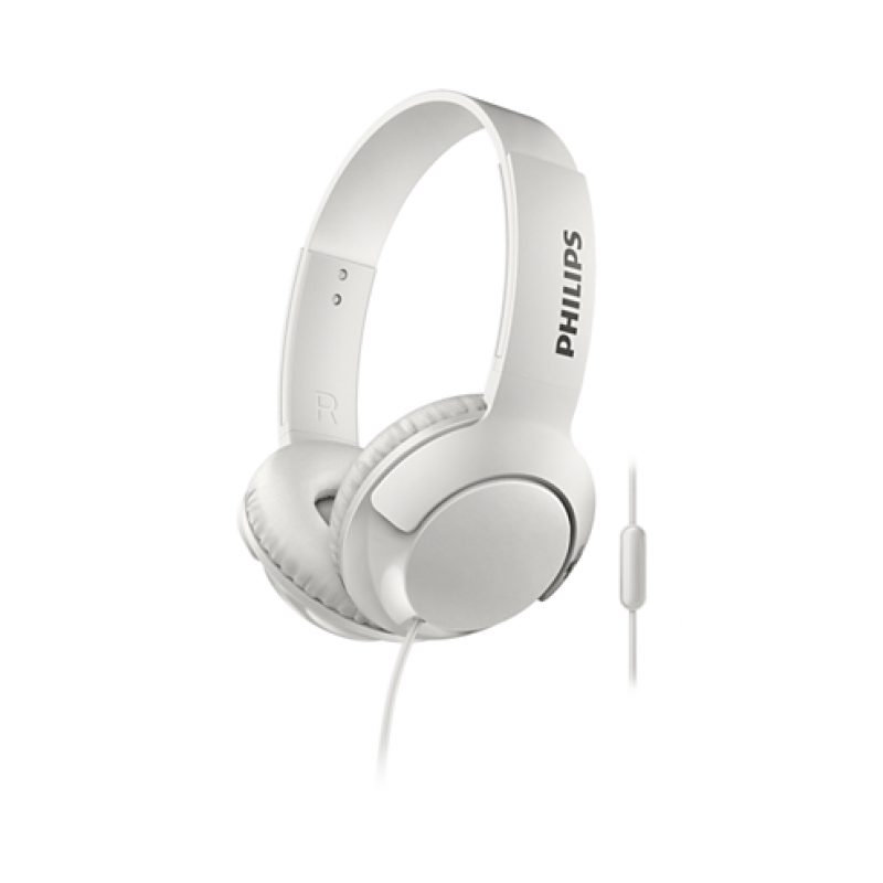 AURICULAR PHILIPS DIADEMA BASS+ CON MICRO BLANCO - Imagen 1