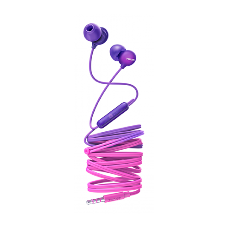 AURICULAR PHILIPS INTRA SHE2405 CON MICRO MORADO - Imagen 1