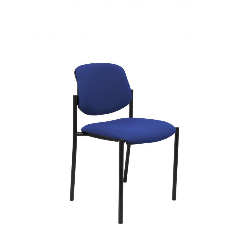 SILLA FIJA VILLALGORDO BALI AZUL CHASIS NEGRO - Imagen 1