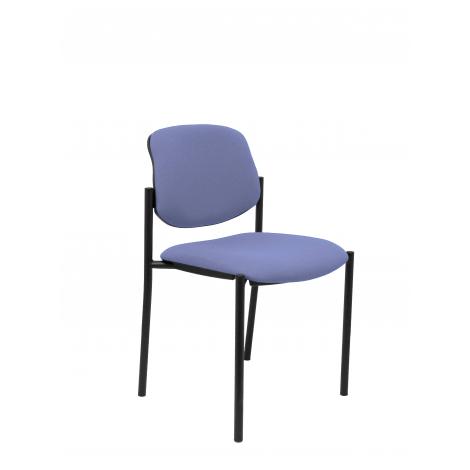 SILLA FIJA VILLALGORDO BALI AZUL CLARO CHASIS NEG - Imagen 1