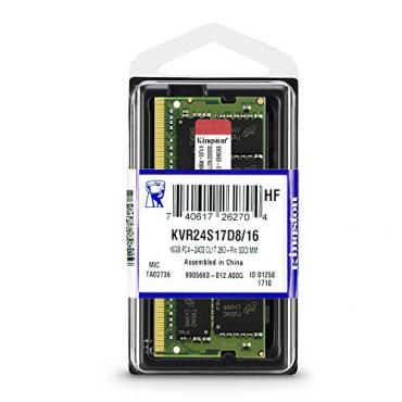 MEMORIA KINGSTON SODIMM DDR4 16GB 2400MHZ - Imagen 1