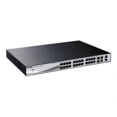 SWITCH D-LINK 24 PUERTOS 10-100 POE 2 COMBO 1000BA - Imagen 1