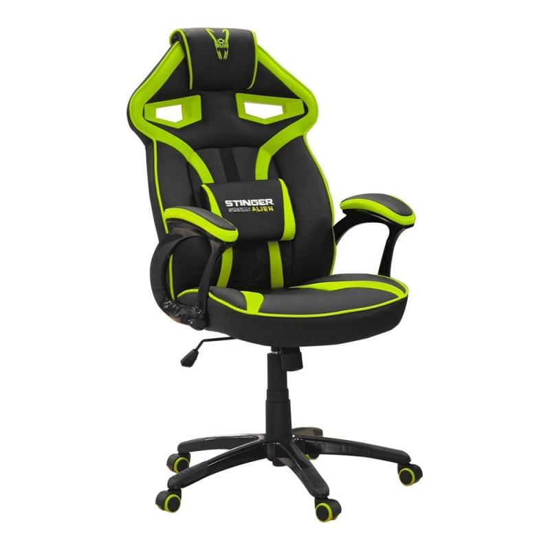 SILLA GAMER WOXTER STINGER STATION ALIEN VERDE - Imagen 1