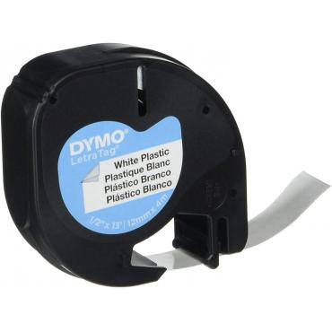 CINTA DYMO 91201 12MMX4M PLASTICO BLANCA LETRAGRAF - Imagen 3