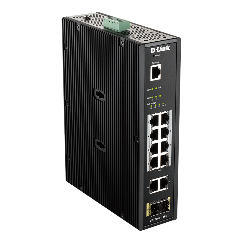 SWITCH INDUSTRIAL D-LINK 10 PUERTOS 10-100-1000 2S - Imagen 1