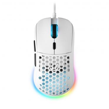 RATON SHARKOON LIGHT2 180 RGB BLANCO - Imagen 1