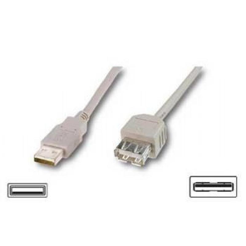 CABLE EQUIP USB 2.0 A(M) - A(H) 1.8 M - Imagen 1