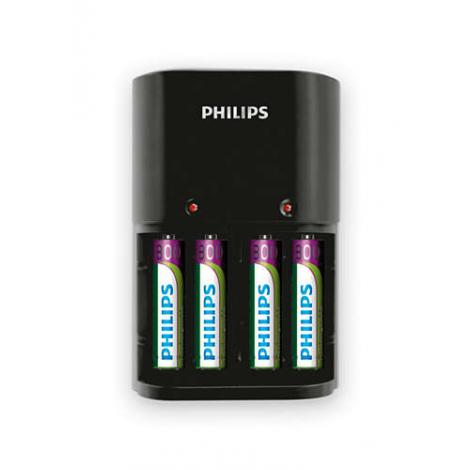 CARGADOR PILAS PHILIPS SCB1450NB AA&AAA + 4 PILAS - Imagen 1