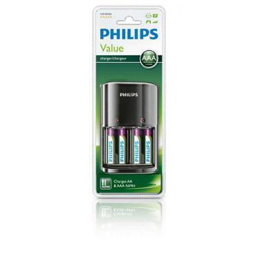 CARGADOR PILAS PHILIPS SCB1450NB AA&AAA + 4 PILAS - Imagen 3