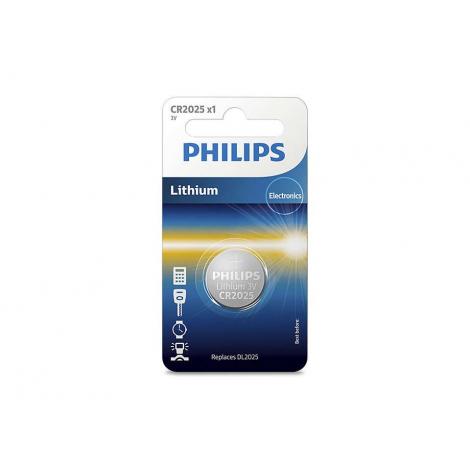 PILAS PHILIPS LITIO CR2025 3V PACK 1 - Imagen 1