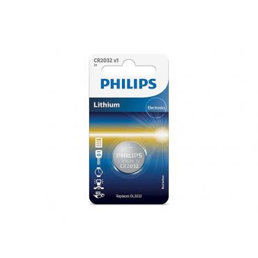 PILAS PHILIPS LITIO CR2032 3V PACK 1 - Imagen 1