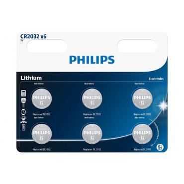 PILAS PHILIPS LITIO CR2032 3V PACK 3 - Imagen 1