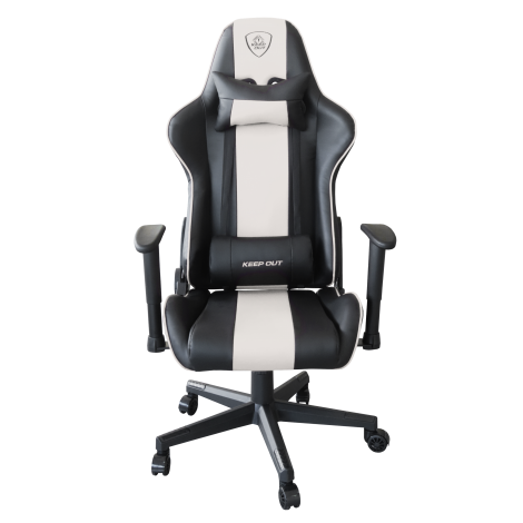 SILLA GAMER KEEP OUT XSPRO RACING BLANCA - Imagen 1