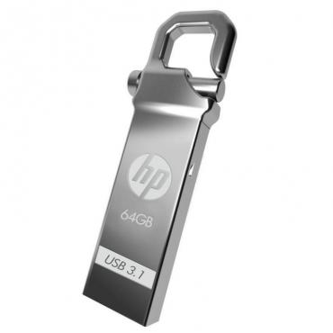 PEN DRIVE 64GB HP METALICO X750W MOSQUETON - Imagen 3