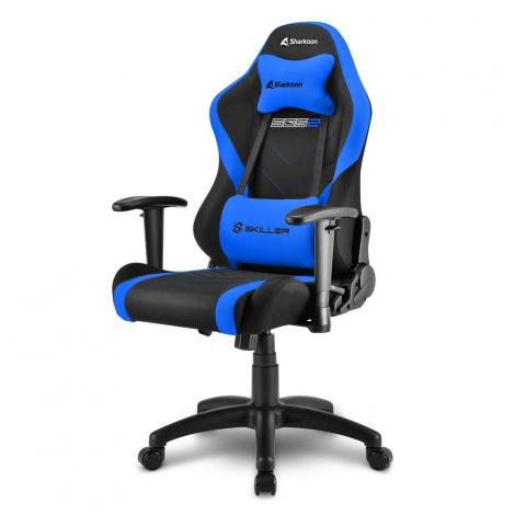 SILLA GAMER SHARKOON SKILLER SGS2 JR NEGRA AZUL - Imagen 1